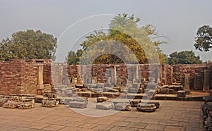 The archaeological remains of the Buddhist Monuments at Sanchi, Bhopal, Madhya Pradesh, India