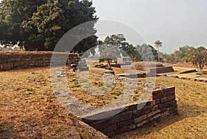 The archaeological remains of the Buddhist Monuments at Sanchi, Bhopal, Madhya Pradesh, India