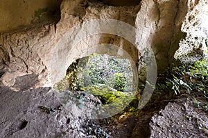 Archaeological Sights of  Latomia dell Intagliata in Palazzolo Acreide, Province of Syracuse