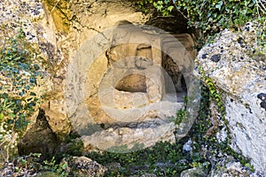 Archaeological Sights of  Latomia dell Intagliata in Palazzolo Acreide, Province of Syracuse