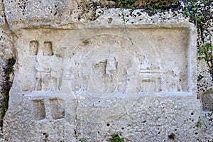 Archaeological Sights of  Latomia dell Intagliata in Palazzolo Acreide, Province of Syracuse