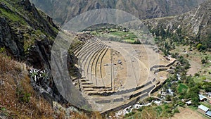 Archaeological site along Inca Trail, Peru