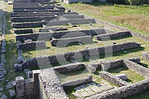 Archaeological site of Altilia, Sepino, Molise, Italy.The remains of the ancient walls