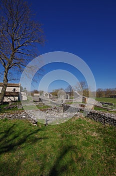 Archaeological site of Altilia, Sepino, Molise, Italy.The remains of the ancient walls