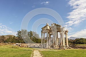 Archaeological site of Aphrodisias in Aydin Province of Turkey.