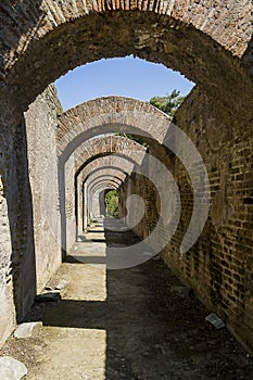 Archaeological site in Baia near Naples