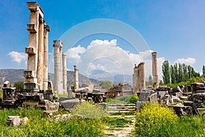 Archaeological site of Helenistic city of Aphrodisias in western Anatolia, Turkey. photo