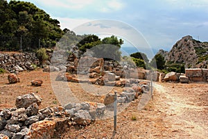 Archaeological site of Heraion near Lake Vouliagmenis Loutraki