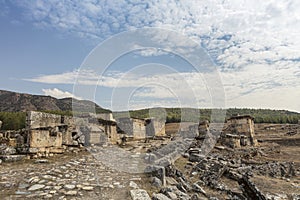 Archaeological site of Hierapolis in Turkey. photo
