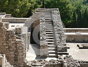 The archaeological site of Knossos, the city ruled by Minos, capital of the advanced Minoan civilization photo