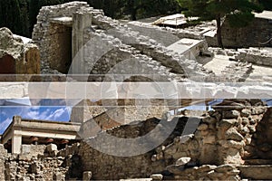 The archaeological site of Knossos, the city ruled by Minos, capital of the advanced Minoan civilization photo