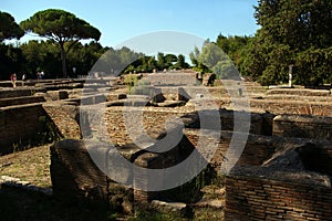 Archaeological site of Ostia,Rome.