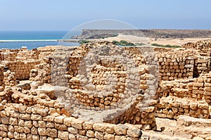 Archaeological site of Sumhuram, near Salalah, Dhofar region (Oman)