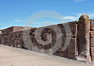 Archaeological site of Tiwanaku. A Pre-Columbian archaeological site in western Bolivia