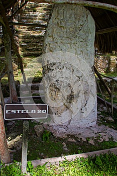 Archaeological Site: Uaxactun, ancient sacred Maya place and astronomical observatory