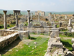 Archaeological Site of Volubilis, the Ancient Roman City in Morocco