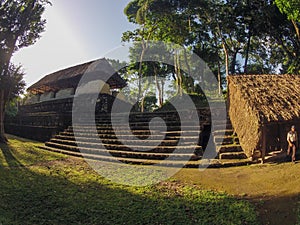 Archaeological Site: Yaxha, the third largest Mayan city in the Mesoamerican region