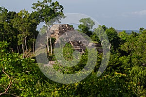 Archaeological Site: Yaxha, the third largest Mayan city in the Mesoamerican region photo