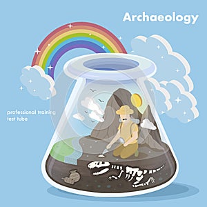 Archaeology concept