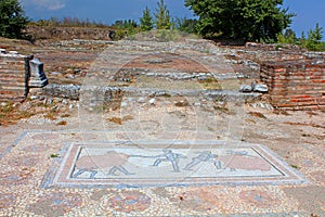 Archaic Roman era mosaic found at ancient Dion of Greece