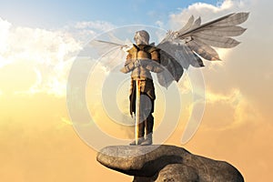 Archangel with Armor and Sword