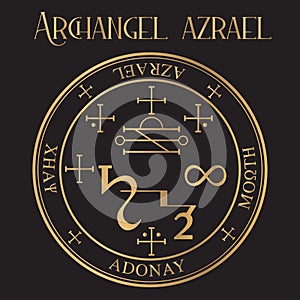 Archangel Azrael Seal, `he whom God helps`, Angel of Death