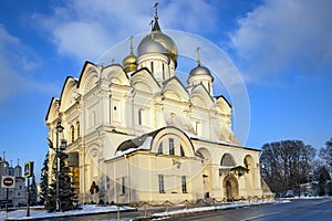 Archangel Cathedral at Moscow Kremlin, Russia.