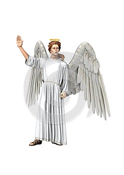 The Archangel Gabriel, 3D Illustration