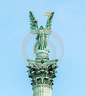 Archangel Gabriel on top of column