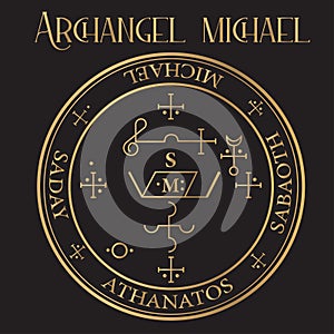 Archangel Michael Seal, spiritual sigil - `Who is like God?`