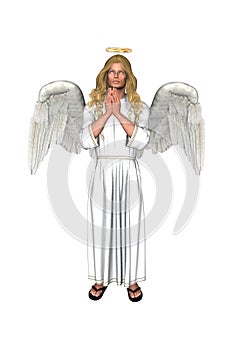 The Archangel Uriel, 3D Illustration
