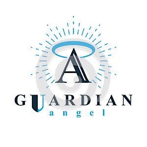 Archangel vector conceptual symbol for use in catechesis