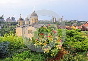 Archangelo-Mikhailovsky Zverinetsky monastery - a cave monastery in Kyiv, Ukraine photo