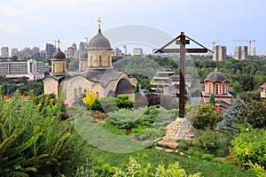 Archangelo-Mikhailovsky Zverinetsky monastery - a cave monastery in Kyiv, Ukraine photo