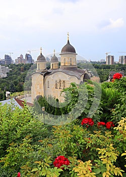 Archangelo-Mikhailovsky Zverinetsky monastery - a cave monastery in Kyiv, Ukraine photo