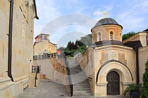 Archangelo-Mikhailovsky Zverinetsky monastery - a cave monastery in Kyiv, Ukraine photo