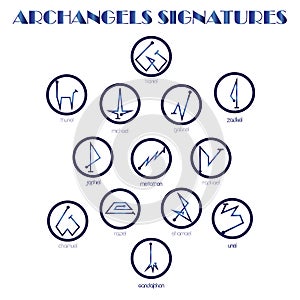 Archangels Seals, Angelic Sigils, Signatures, Runes