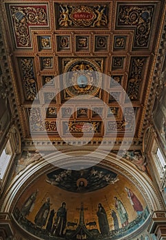 Archbasilica of Saint John Lateran. Taken in Rome/Italy, 11.02.2017