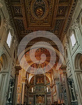 Archbasilica of Saint John Lateran. Taken in Rome/Italy, 11.02.2017