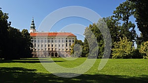 Archbishop castle in Kromeriz , Czech republic photo