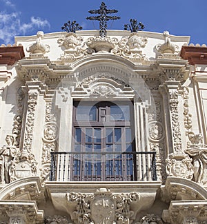 Archbishop Palace facade. Seville, Spain