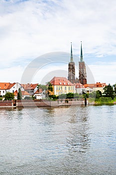 Archbishop`s Palace on Ostrow Tumski in Wroclaw