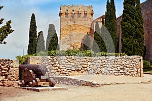 Archbishops Tower and walls of Tarragona, Spain photo