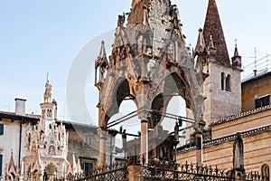 Arche scaligere scaliger family tombs in Verona photo