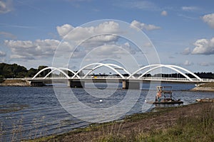 Arched bridge on the island of sealand