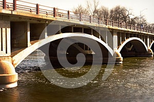 Arched Bridge over Fox River photo