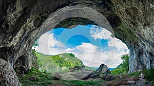 Arched cave