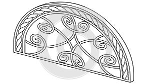 Arched Celtic Knot Pattern for Decorative Elements, vector design Generative AI
