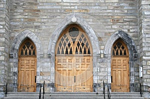 Arched Church Doors