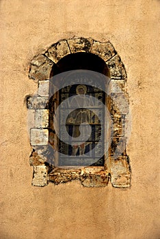 Arched church window